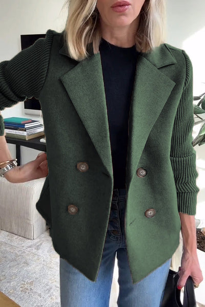 Katie | Knitted sleeve blazer