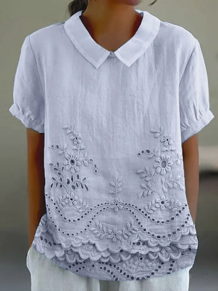 Isabella | Delicate Embroidered Shirt