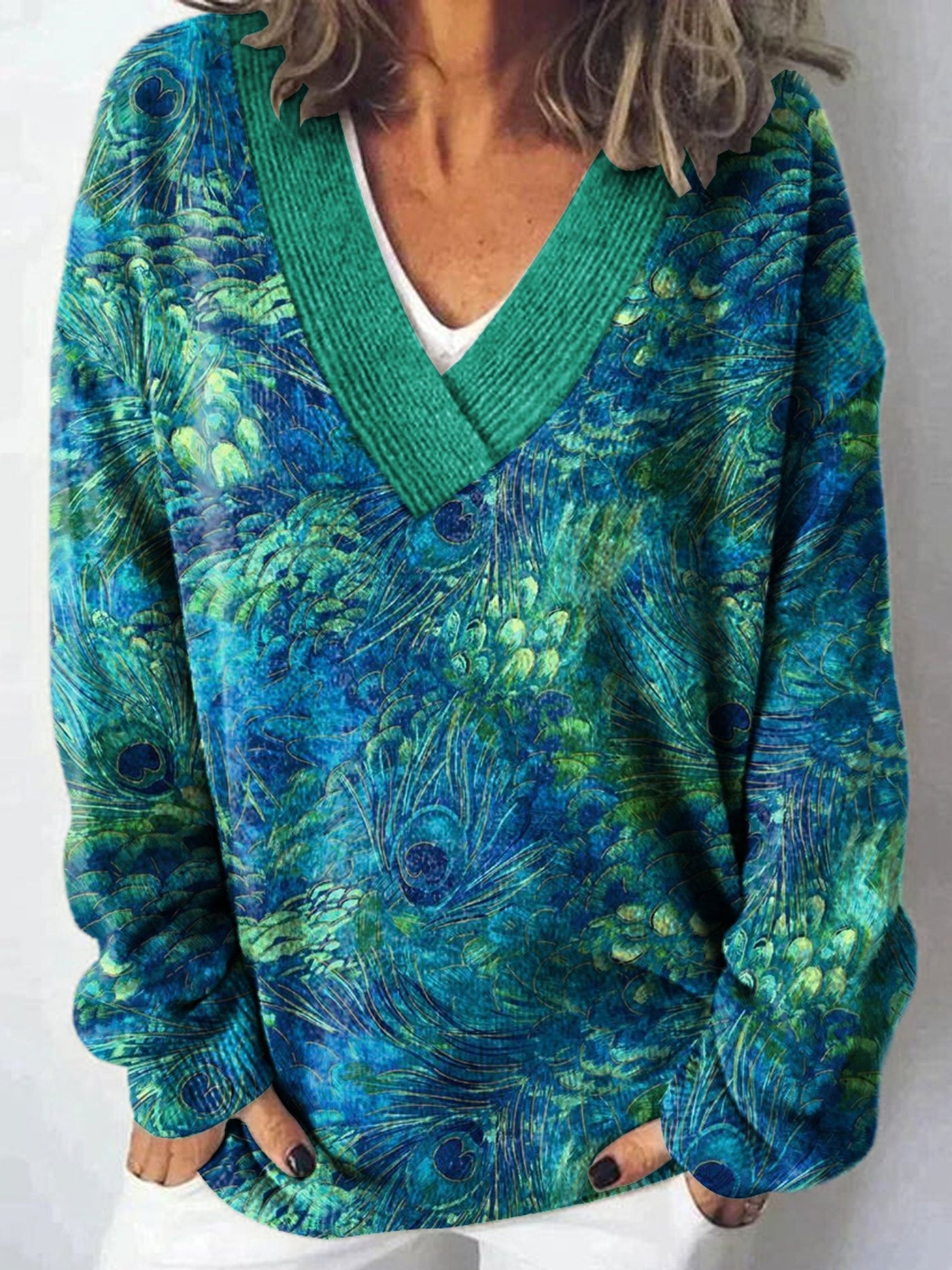 Georgia | Peacock Dream Sweater