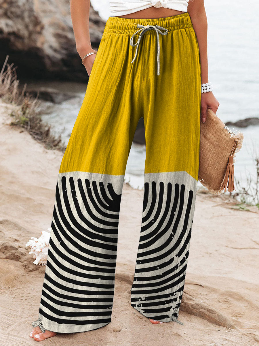Louise | Geometric Lines Pants