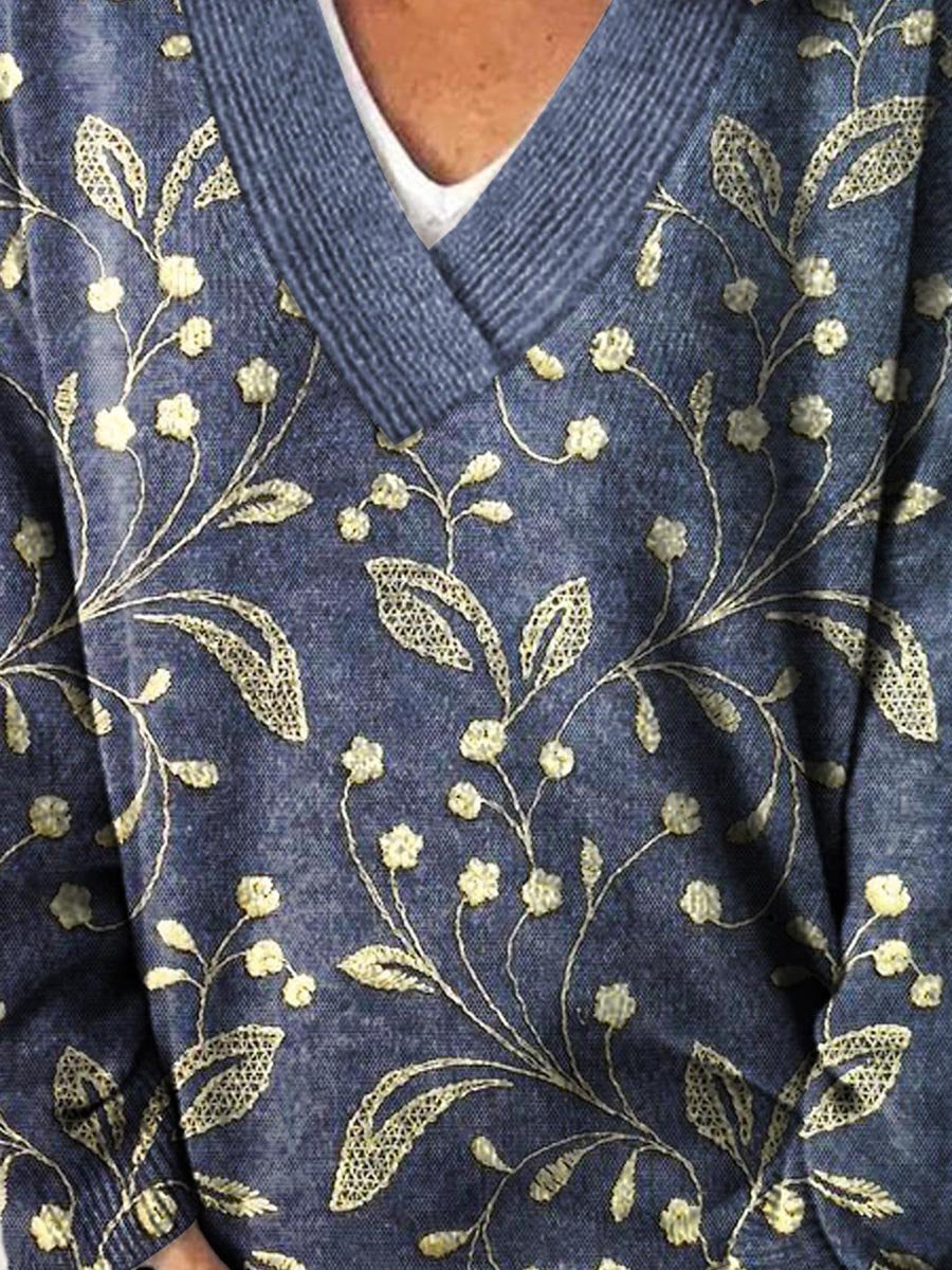 Glenda | Elegant Bloom Sweater