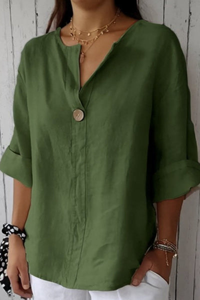 Aubrey  | Relaxed Button Blouse