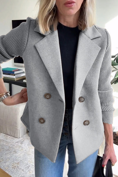 Katie | Knitted sleeve blazer