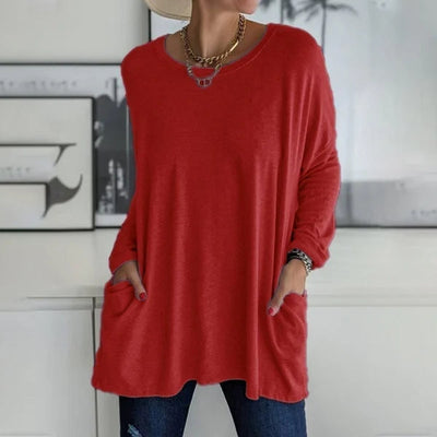 Sabrina | Relaxed Pocket Knit Sweater