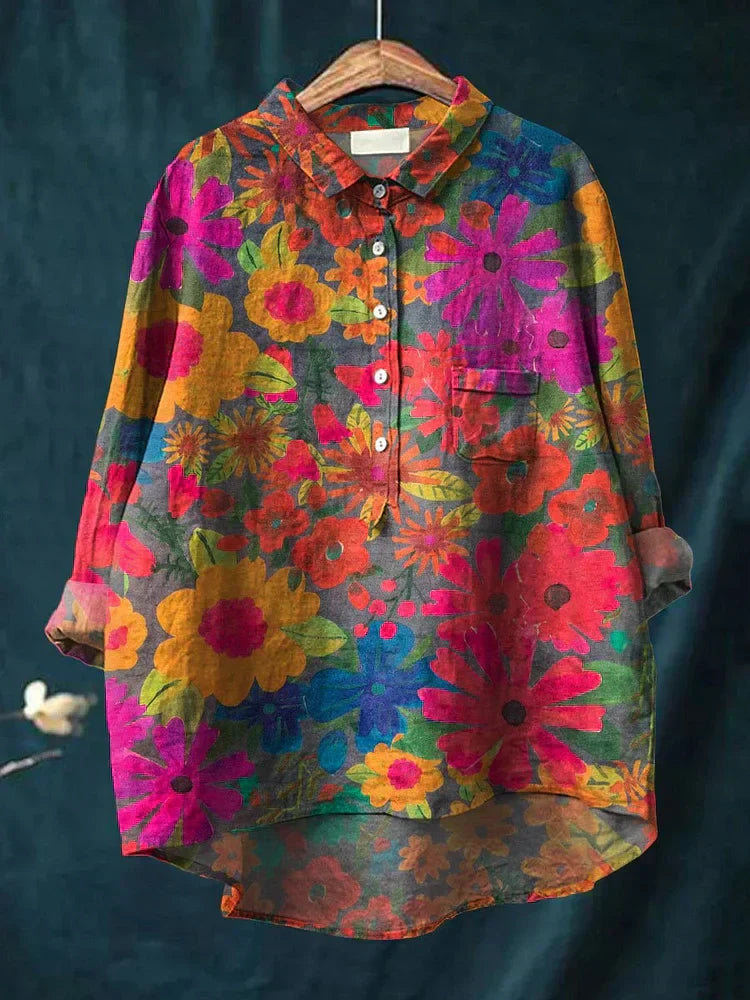 Jordyn | Vibrant Floral Shirt