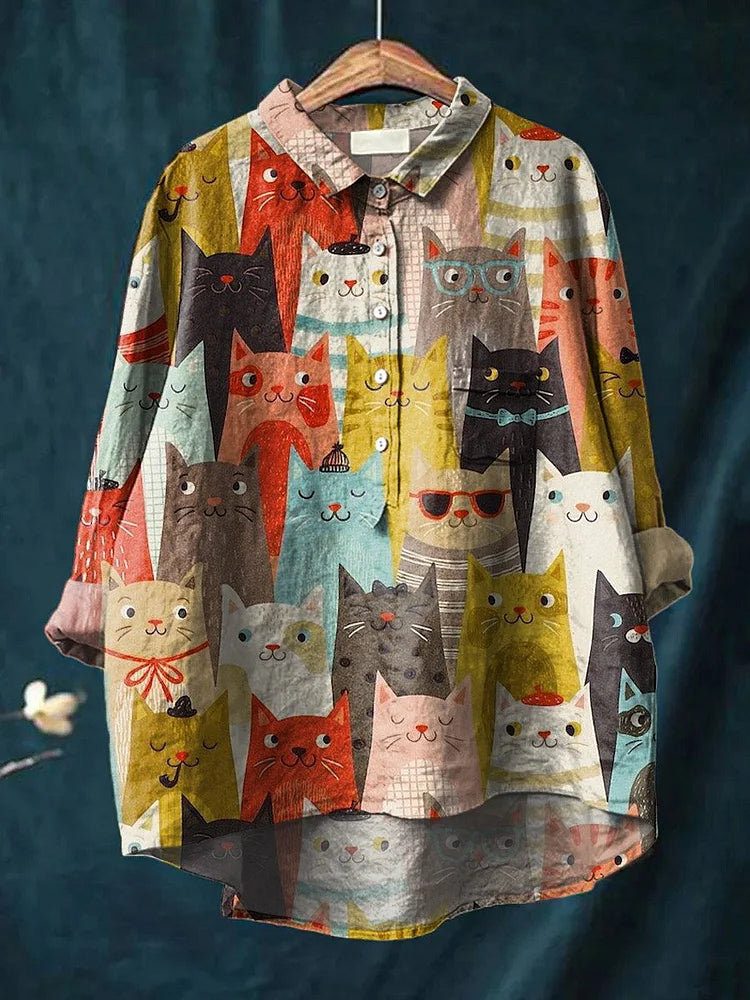 Denise | Colourful Dogs Shirt