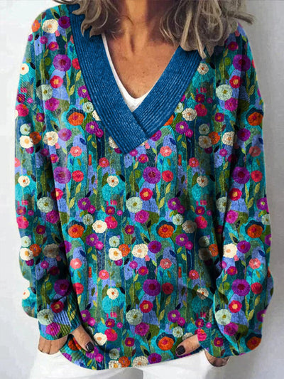 Gemma | Floral Meadow Sweater