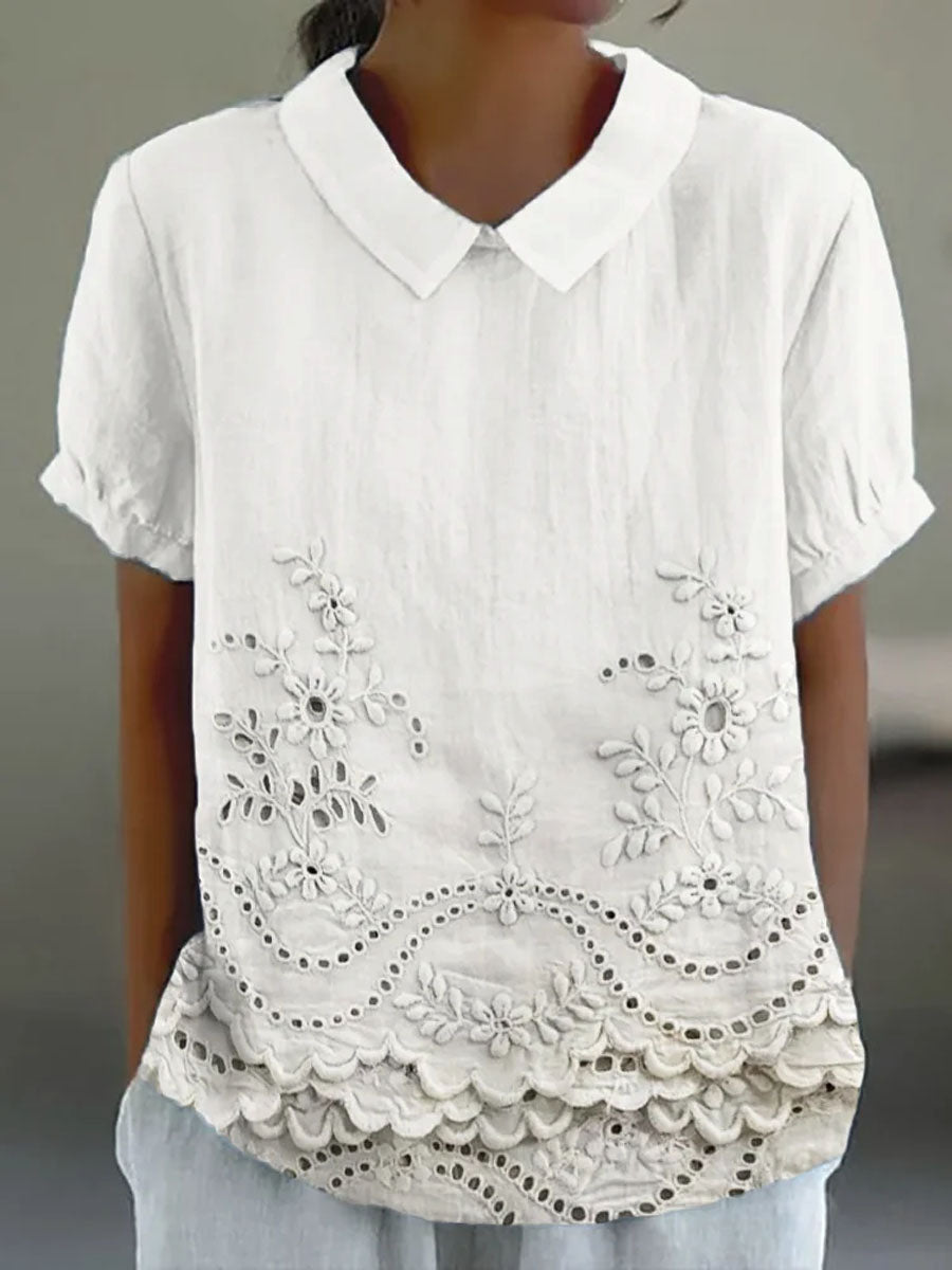 Isabella | Delicate Embroidered Shirt