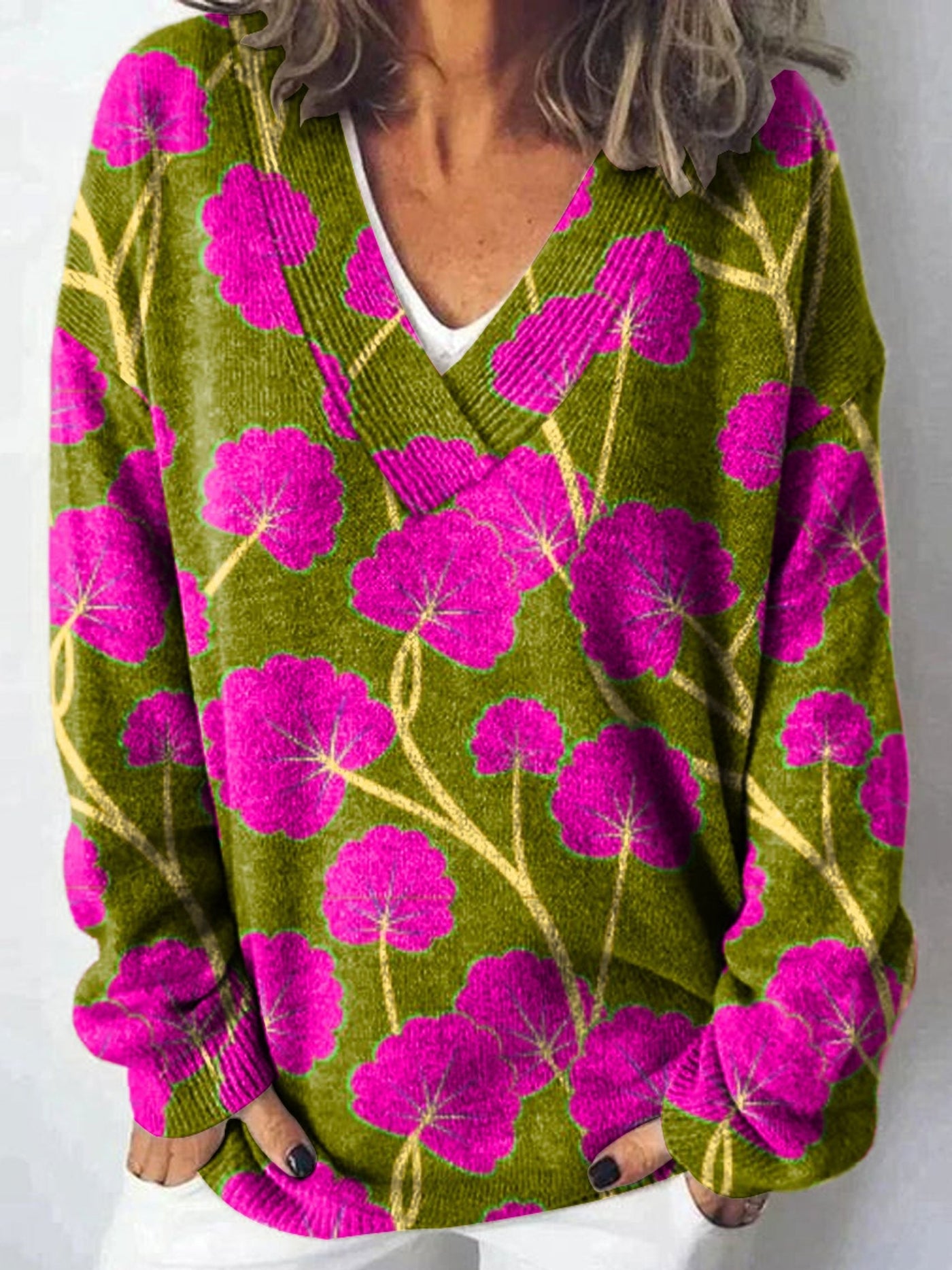 Gracie | Vibrant Blossom Sweater