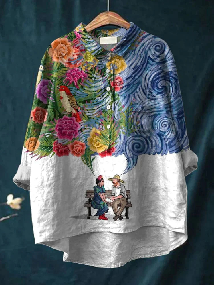 Camila | Artistic Bloom Shirt