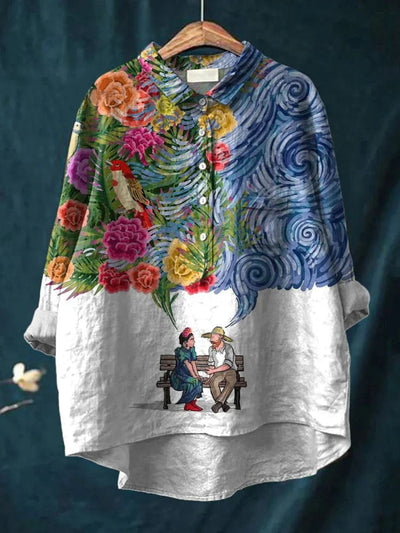 Camila | Artistic Bloom Shirt