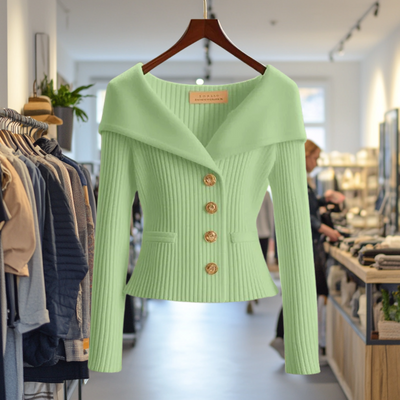 Clara | Bold Buttoned Sweater Jacket