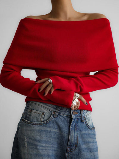 Erica | Off-Shoulder Elegance Sweater