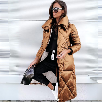 Charlene | Luxe Quilted Long Puffer