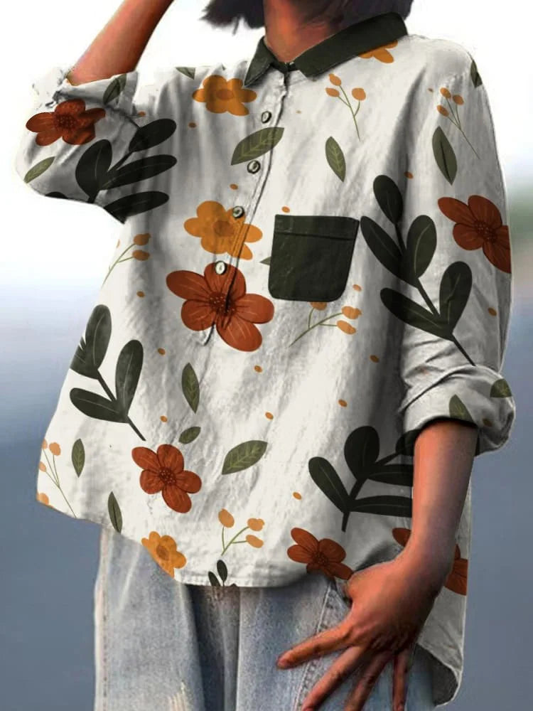 Lacey | Artistic Floral Shirt