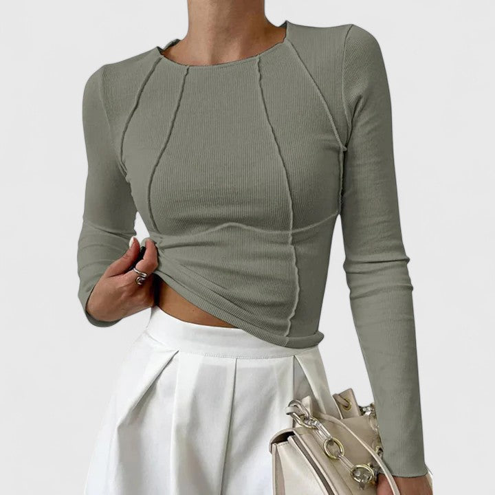 Eliza | Sleek Long Sleeve Sweater
