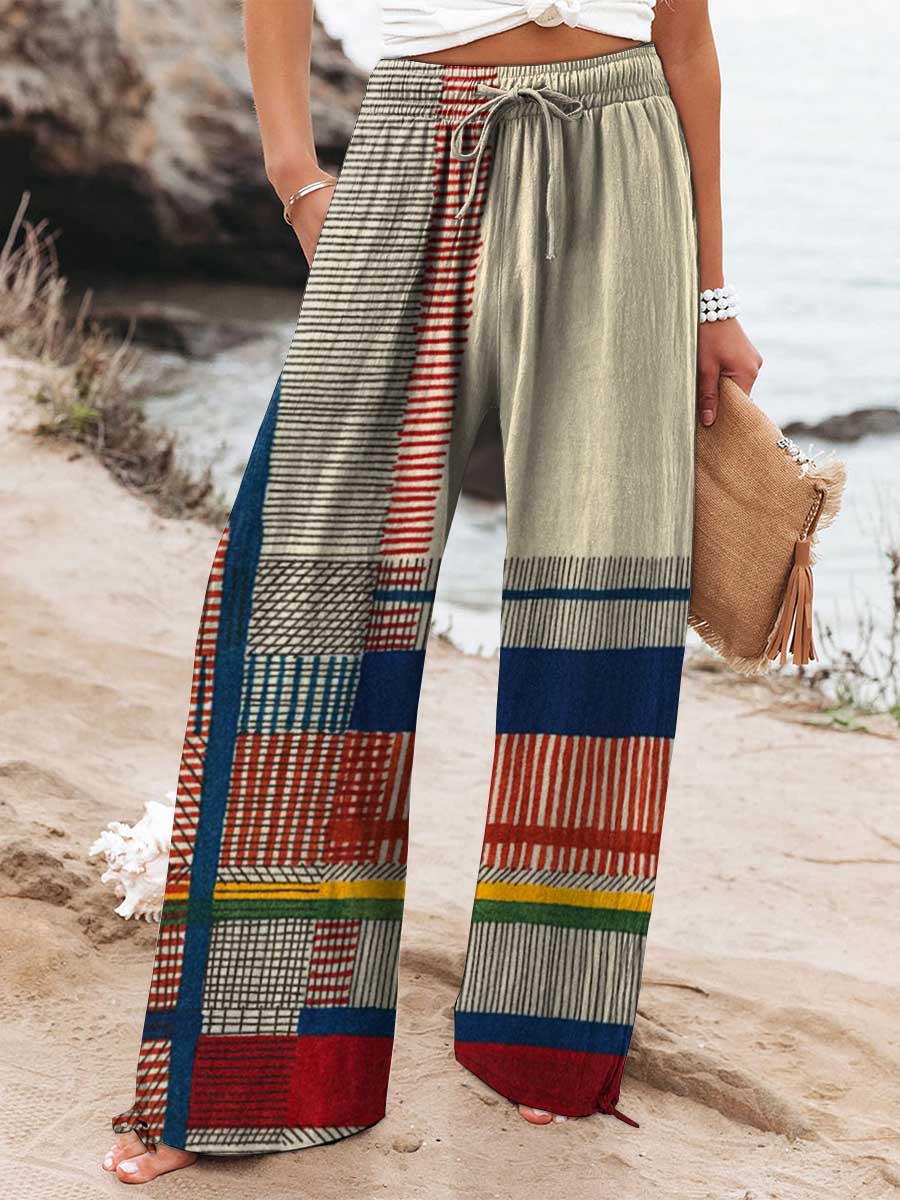 Charlene | Color Grid Pants