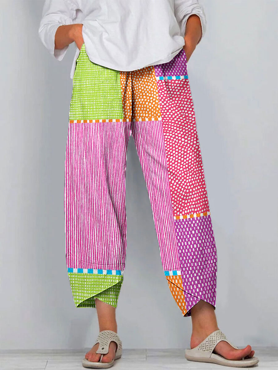 Natasha | Colour Patchwork Pants