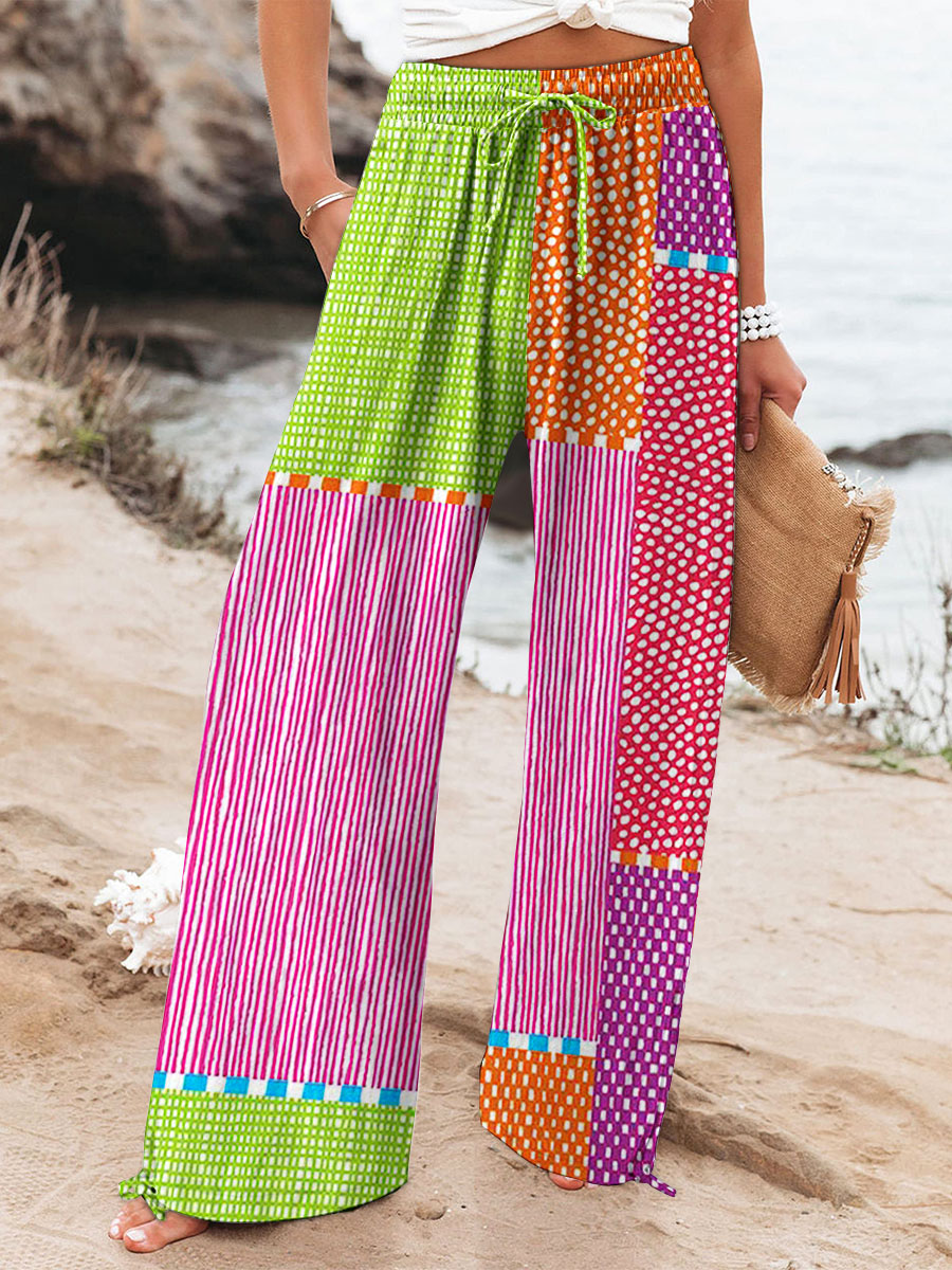 Olivia | Patchwork Rhythm Pants