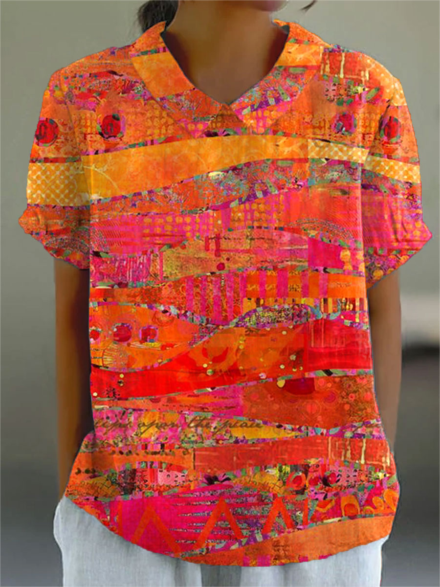 Harper | Sunset Mosaic Shirt