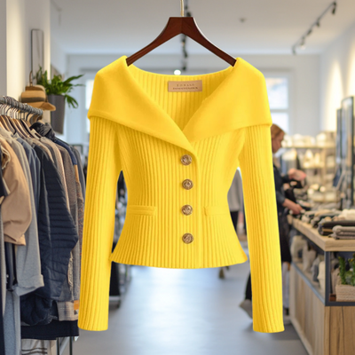 Clara | Bold Buttoned Sweater Jacket