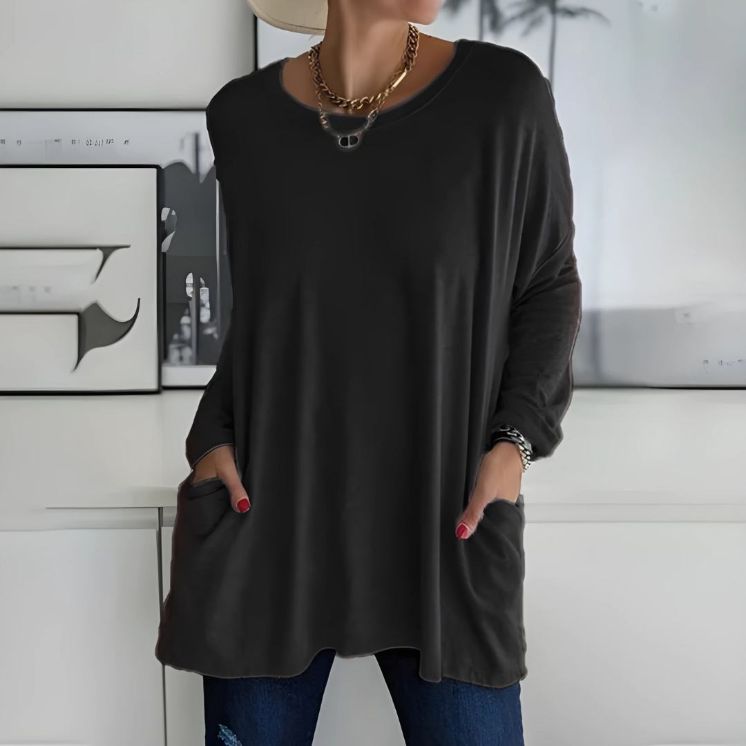 Sabrina | Relaxed Pocket Knit Sweater