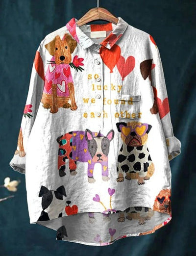 Denise | Colourful Dogs Shirt