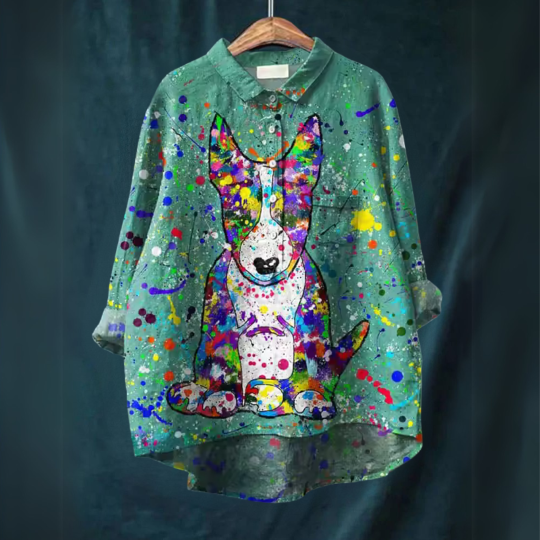 Tiffany | Splatter Dog Shirt