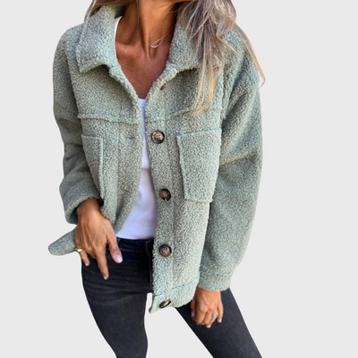 Veronica | Textured Button Jacket