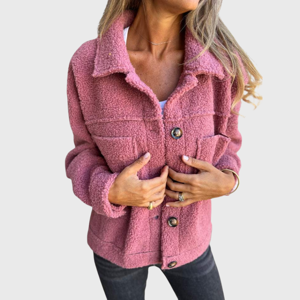 Veronica | Textured Button Jacket