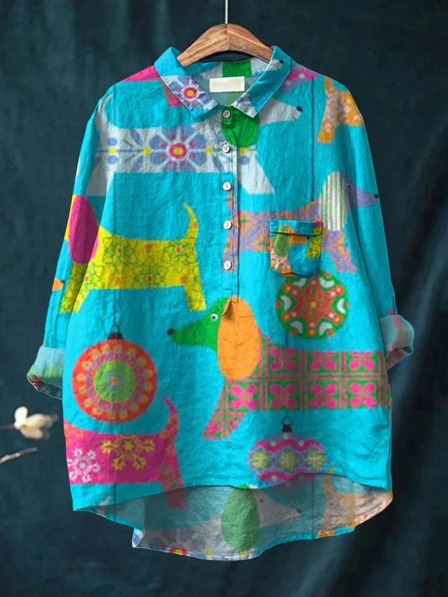 Lindsay | Playful Cat Shirt