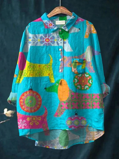 Lindsay | Playful Cat Shirt