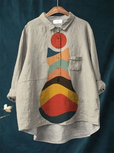 Lindsay | Playful Cat Shirt
