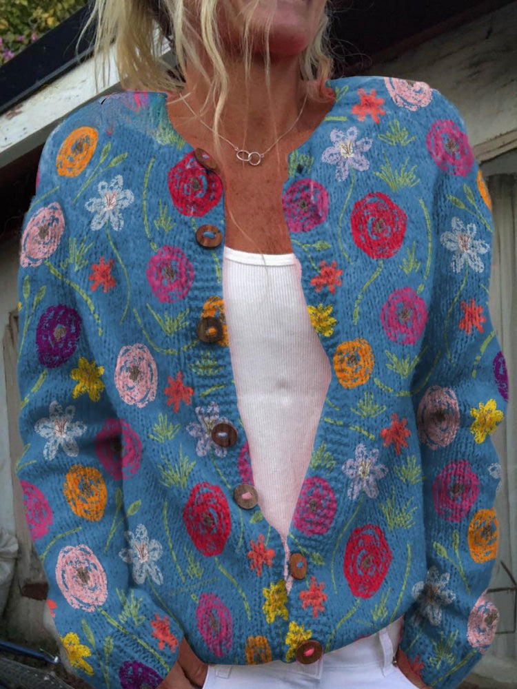 Alison | Autumn Floral Sweater