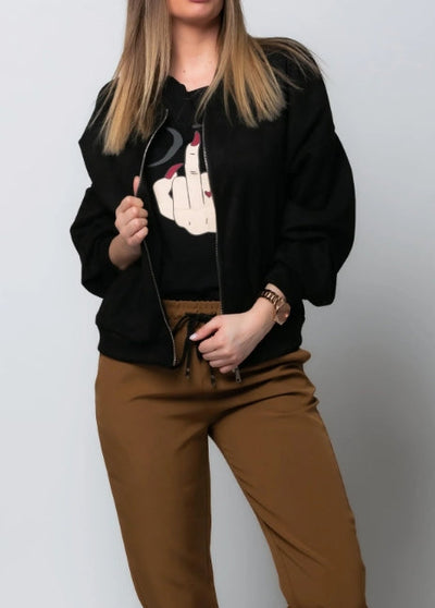 Luciana | Suede Bomber Jacket
