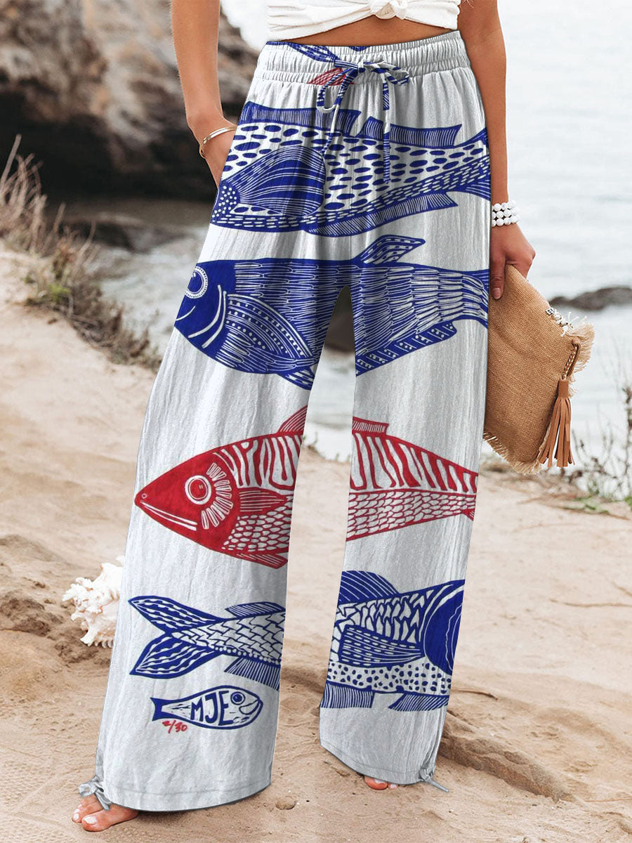 Courtney | Ocean Fish Pants