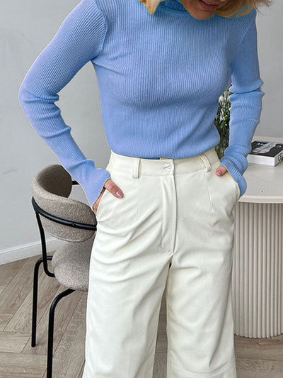 Celeste | Ribbed Turtleneck Sweater