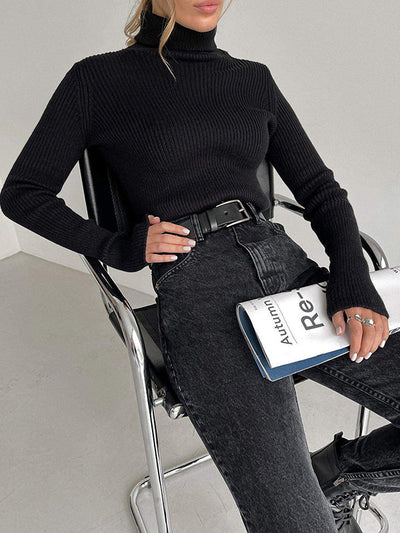 Celeste | Ribbed Turtleneck Sweater