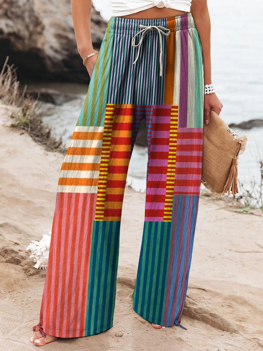 Ashley | Carnival Stripe Pants