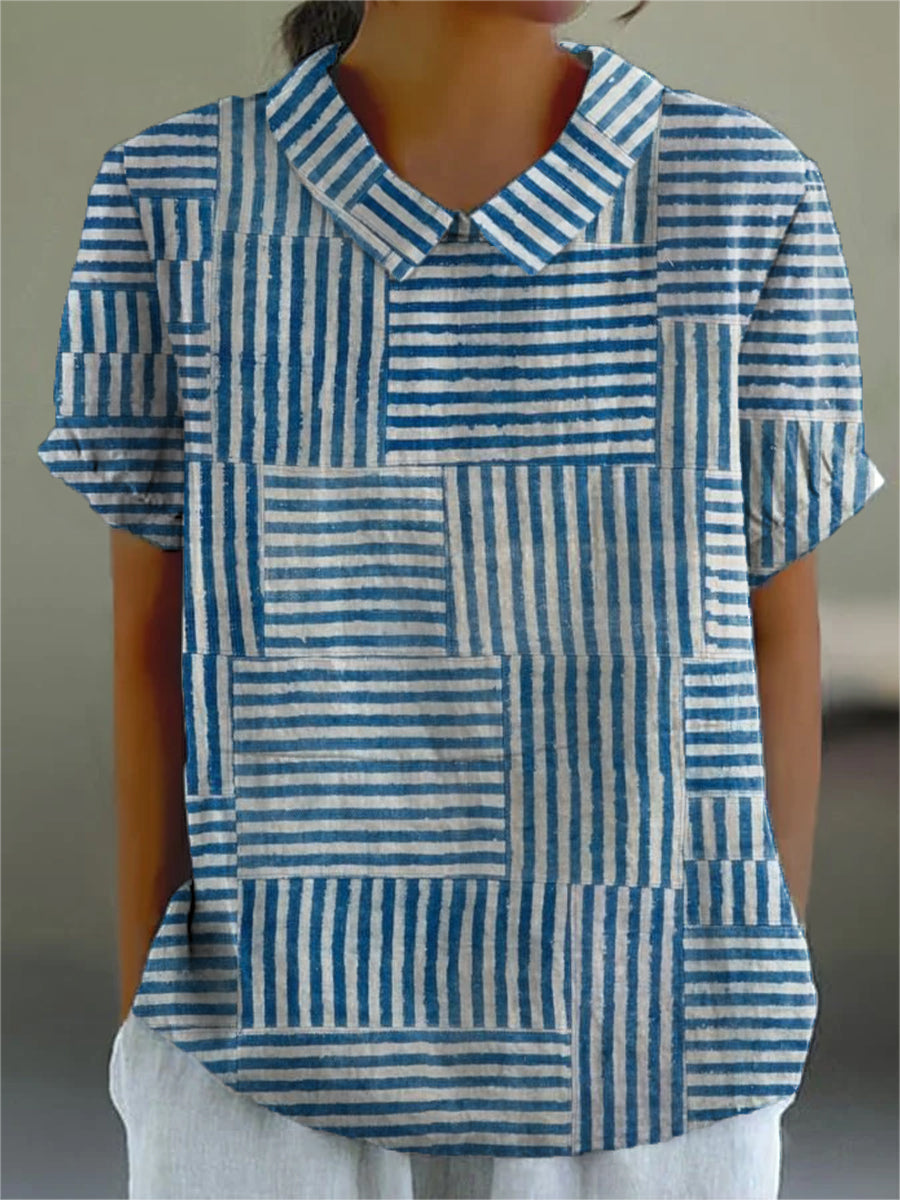 Tamara | Striped Patchwork Shirt