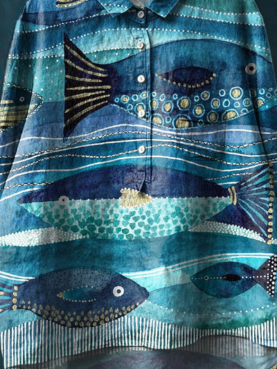 Avery | Ocean Waves Shirt