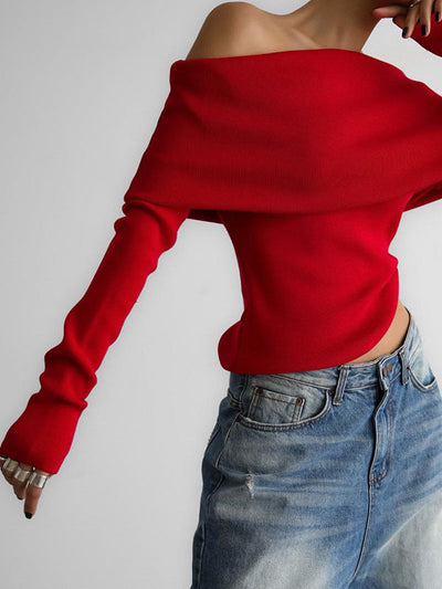 Erica | Off-Shoulder Elegance Sweater