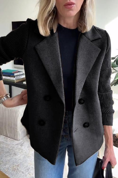 Katie | Knitted sleeve blazer