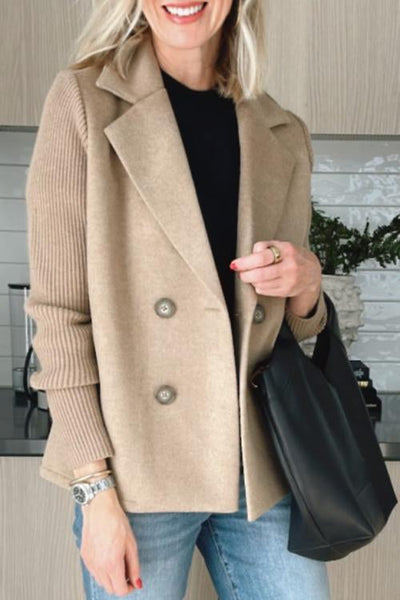 Katie | Knitted sleeve blazer
