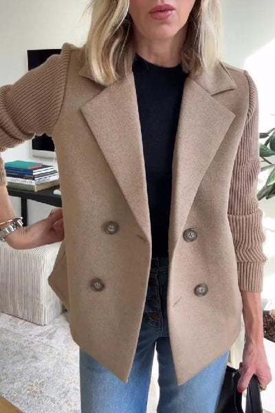 Katie | Knitted sleeve blazer