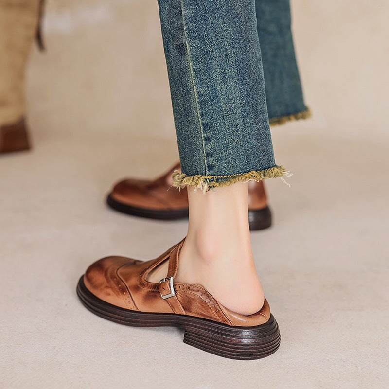 Bonnie | Vintage leather Mary Janes