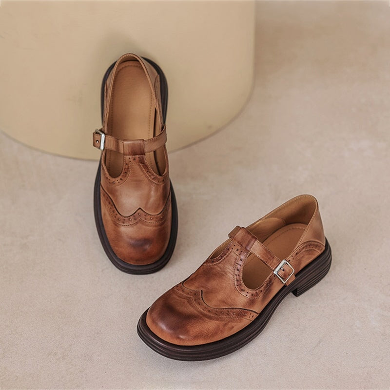 Bonnie | Vintage leather Mary Janes