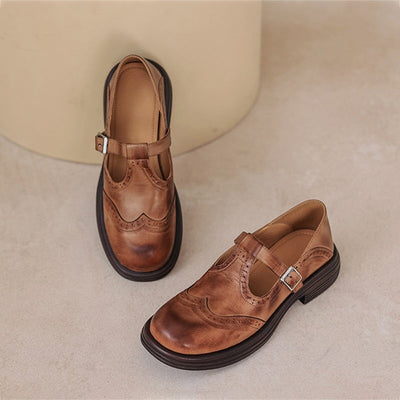 Bonnie | Vintage leather Mary Janes